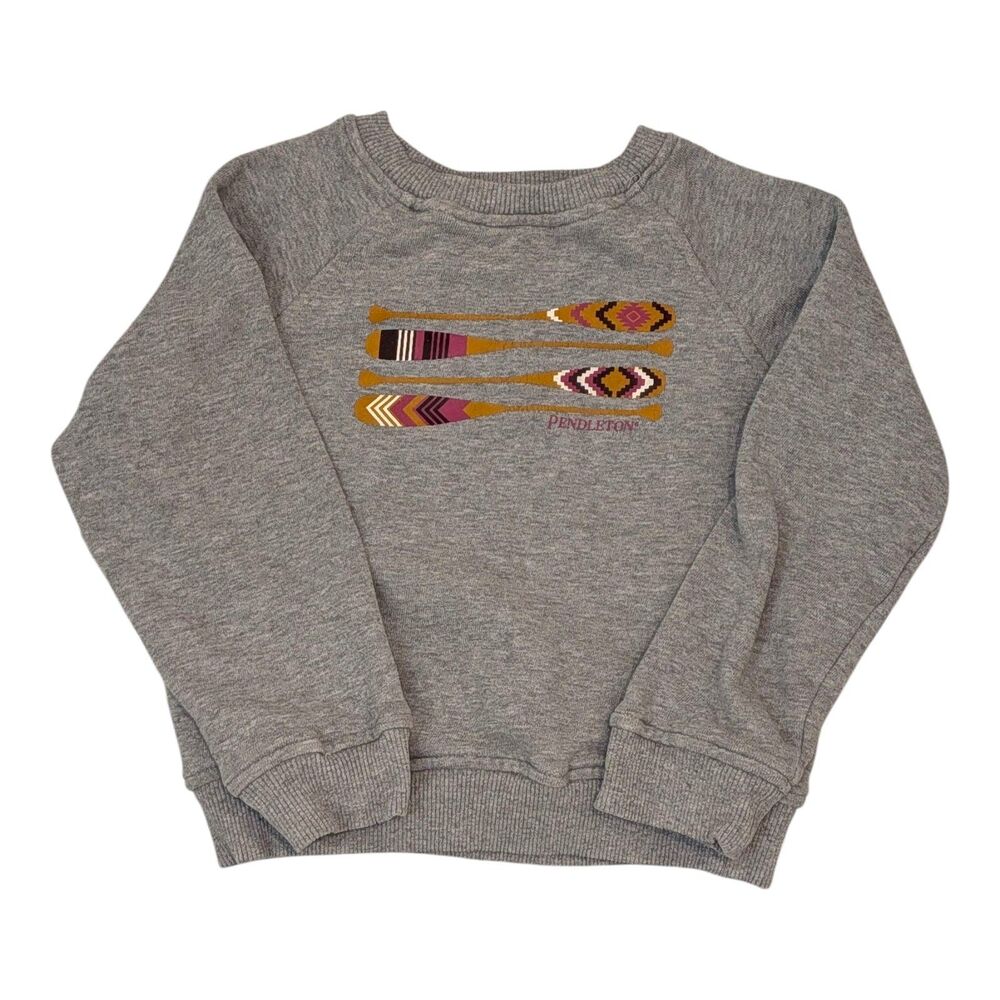 Pendleton Oar Paddle Sweatshirt Toddler Size 3/4 Crewneck Pullover Youth Fall
